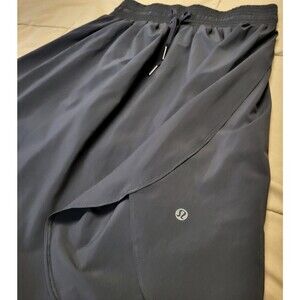 Lululemon Breeze By Petal Running Skirt Size 4 Black Lightweight No Liner